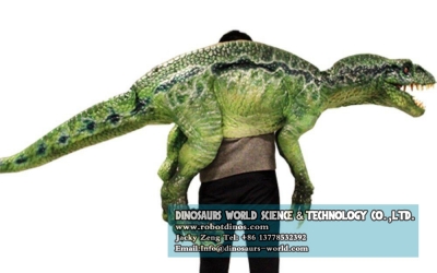 DWH0011 Realistic Young Velociraptor Dinosaur Shoulder Puppet For Sale